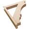 Ekena Millwork 6-in W x 34-in D x 40-in H Balboa Slat Rough Cedar Woodgrain TimberThane Outlooker, Primed Tan OUTUR060X34X40BOA24RCPR - alternate 2